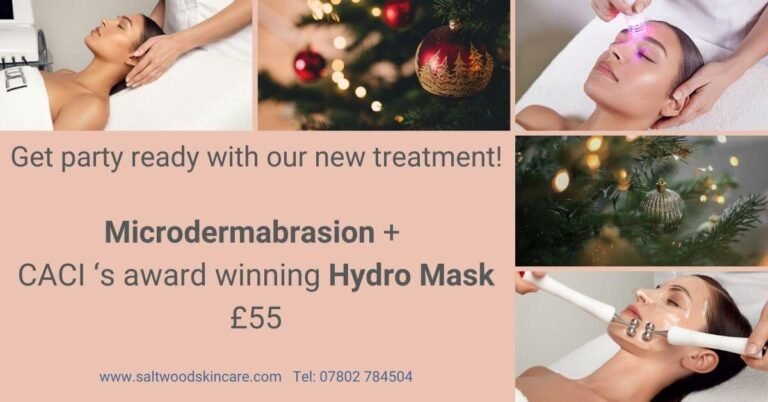 Collage_poster_launching_new_CACI_facial_combining_microdermabrasion_with_Hydro_Mask