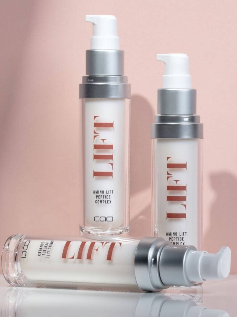 3 bottles of CACI's Amino Lift Peptide Complex Serum